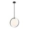 Z-Lite Midnetic 1 Light Mini Pendant, Matte Black & Matte Opal 730P12-MB - alternate 1